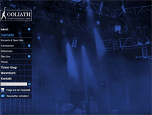 Tablet Screenshot of goliath-show.de
